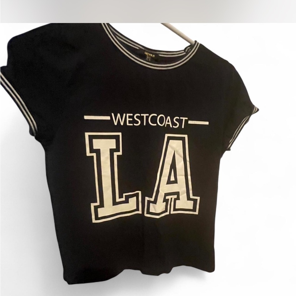 Navy Blue West Coast LA Women's T-Shirt in size M